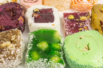 turkish delight - tuerk lokum - assortment of oriental candy
