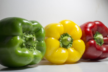 tre colorati peperoni