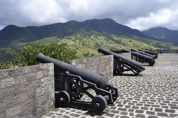 Cannons in Brimstone Hill Fortress, St. Kitts