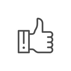 Thumb up line icon