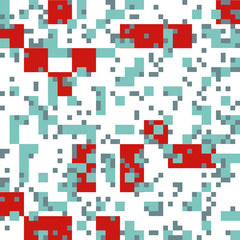 Knitted Christmas Abstract Square Pattern