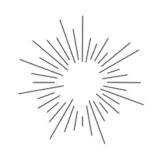 Obraz premium Hand drawn shine illustration.