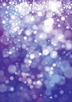 Vector violet,  sparkle background. Christmas background.