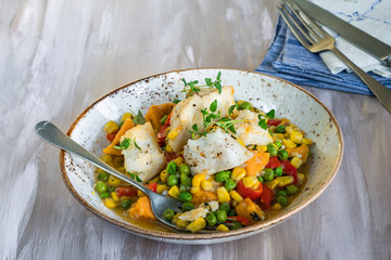 Fish stew with vegetables