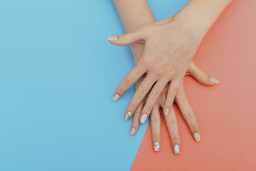 Natural nails, gel polish. Perfect clean manicure