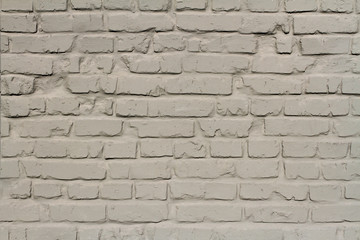 Light grey brick wall as background, texture