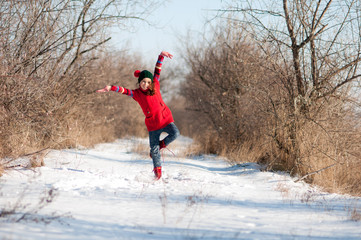  winter walk, sports, health, dancing in the snow