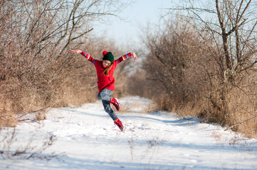  winter walk, sports, health, dancing in the snow
