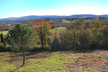 Paysage sur l'Yssandonnais.