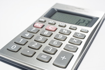 Calculator on white