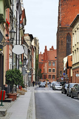Piekary street in Torun.  Poland © Andrey Shevchenko