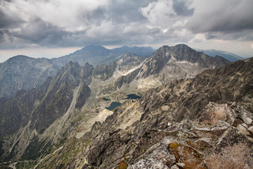 Fototapeta premium Photo of beautiful lakes in High Tatra Mountains, Slovakia, Europe