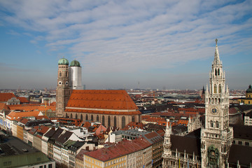 Obraz premium Monachium „Marienplatz” i „Rathaus”