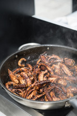 Octopus with caramelized balsamic vinegar
