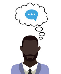 Mann überlegt - Chat