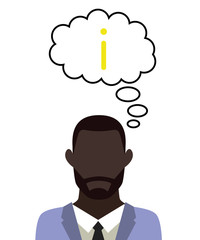 Mann überlegt - Info