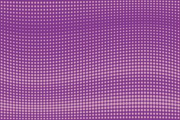 Abstract monochrome halftone pattern. Comic background. Dotted backdrop with circles, dots, point. Purple, pink color