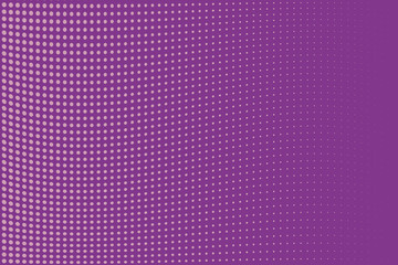 Abstract monochrome halftone pattern. Comic background. Dotted backdrop with circles, dots, point. Purple, pink color