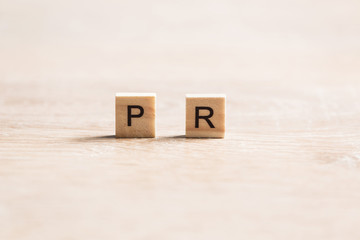 business conceptual word of wooden elements with letters