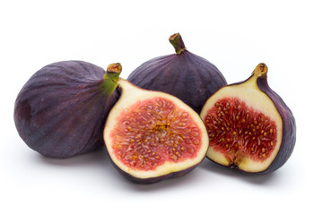 Fruits figs isolated on white background.