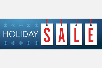Holiday Sale Hang Tag Holiday Sale Banner Vector Illustration 2