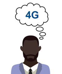 Mann überlegt - 4G