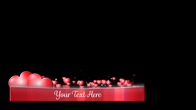 Floating Hearts Lower Third 2