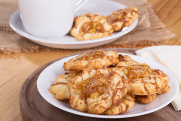 Plate of Apple Caramel Cookies