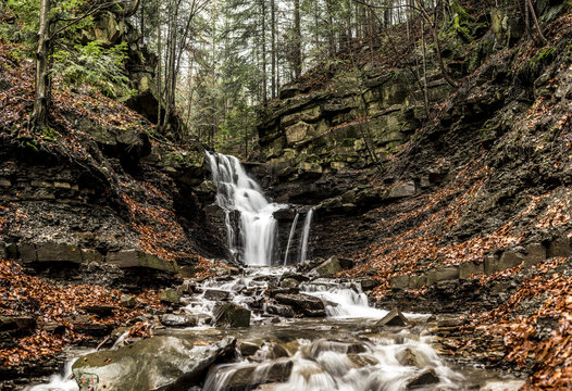 Fototapeta Waterfall on "Mosorny Potok"