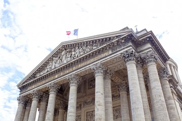 Pantheon of Paris in a cloudy day in Paris, France