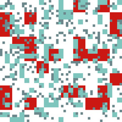 Fototapeta premium Knitted Christmas Abstract Square Pattern