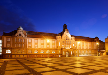 Museum on the Theaterplatz Chemnitz by Night