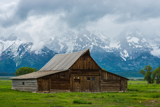 T. A. Moulton Barn on Mormon Row in Grand Teton National Park, Wyoming