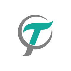 Letter T Initial Logo Template