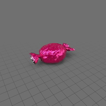 Hard candy in wrapper