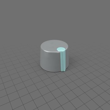 Blue and grey knob for electronics
