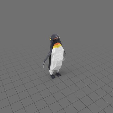 Stylized penguin swaying