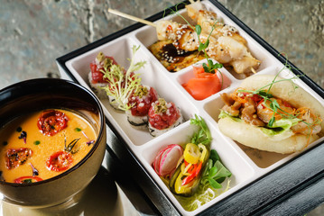 served bento box