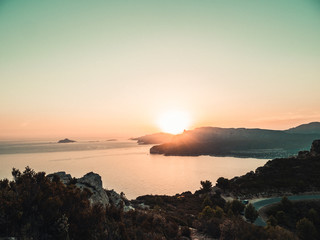 Beautiful sunset at the sea