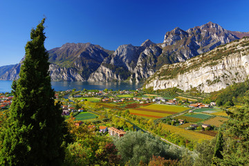 Panorama of the Lake Garda - Riva del Garda, Italy, Europe