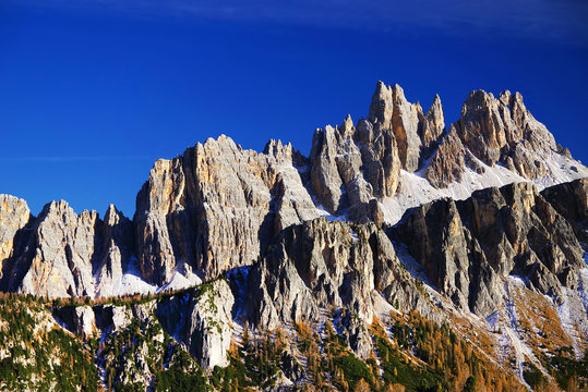 Alpine landscape in the Dolomites, Italy, Europe