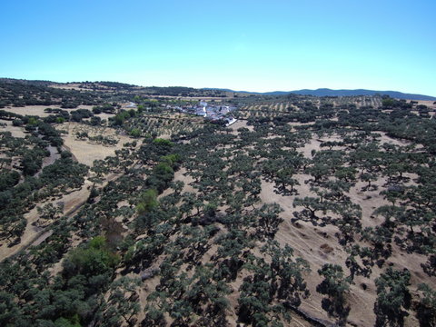 Cumbres de Enmedio pueblo de Huelva, Andalucía