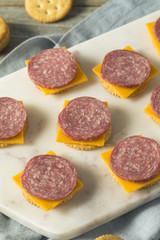 Savory Homemade Cheese Meat and Cracker Hor Dourves