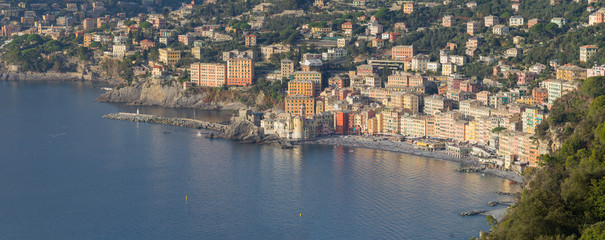 Fototapeta na wymiar Camogli beautiful village of Liguria coast next to Portofino
