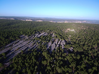 Ciudad Encantada de Cuenca. Paraje natural en Castilla la Mancha, España.  Bosque con Formaciones...
