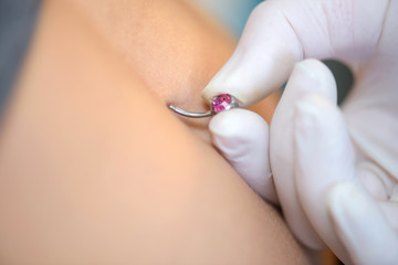 having a piercing