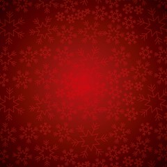 red elegant christmas background with snowflakes abstract vector illustration