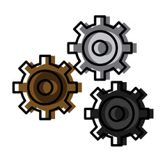 Gears machinery pieces