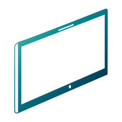 device tablet technology gadget with blank screen vector illustration