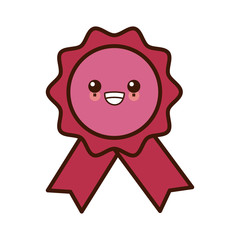 Award ribbon symbol kawaii cute cartoon